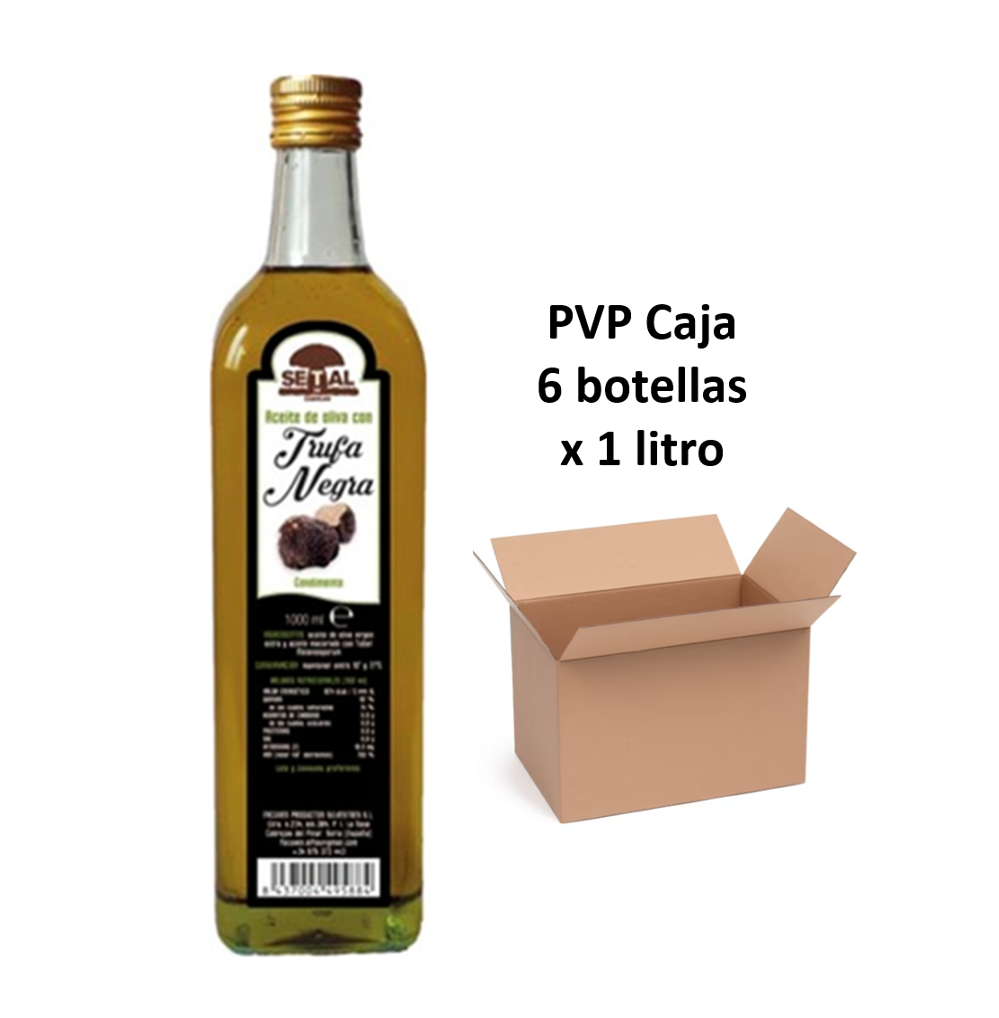 Aceite de Oliva Virgen Extra con Trufa Negra – 1 LITRO